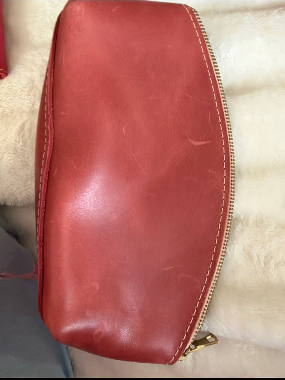Leather Zip Pouch - Picture 4 of 4